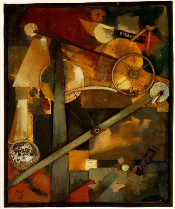 Construction For Noble Ladies (1919) by Kurt Schwitters, 