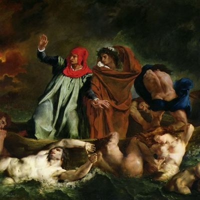 Dante and Virgil in Hell by Eugène Delacroix